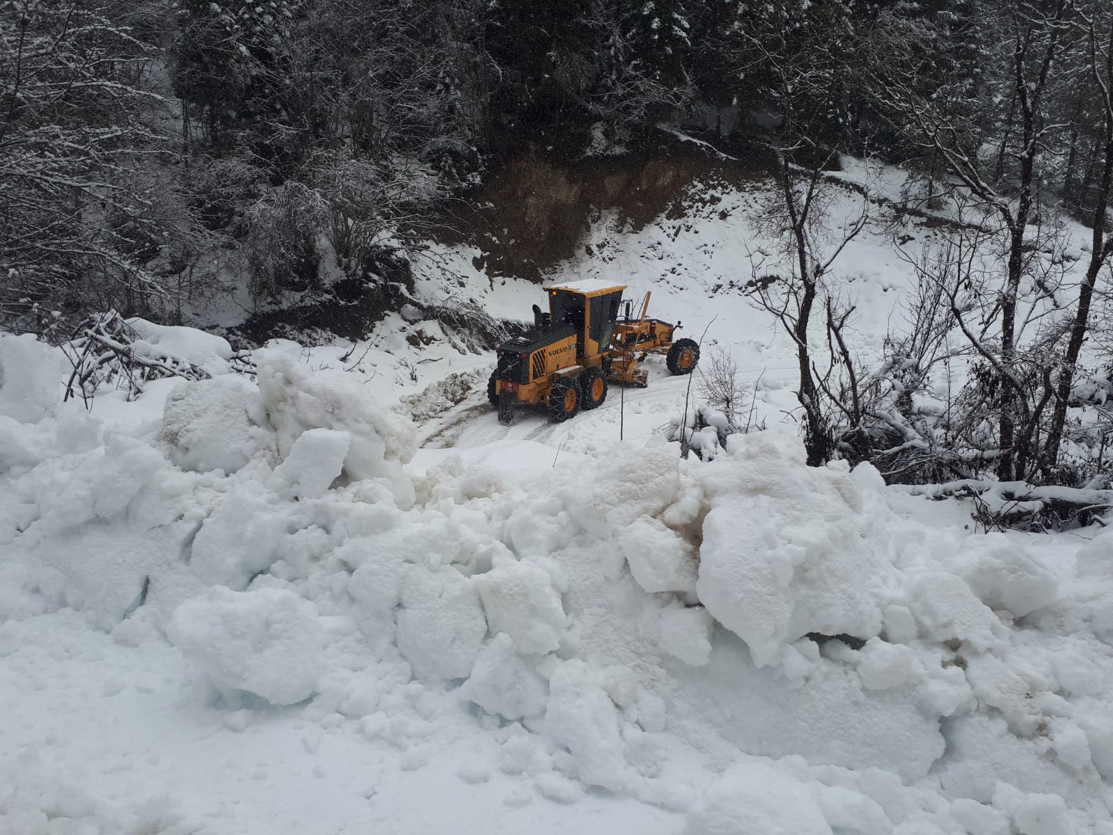 Kastamonu’da kar nedeniyle kapanan köy yolu ulaşıma açıldı