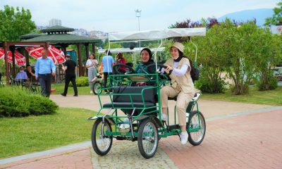 Samsun Batı Park’ta 2022 yılında 50 bin kişi “aile bisikleti” kullandı