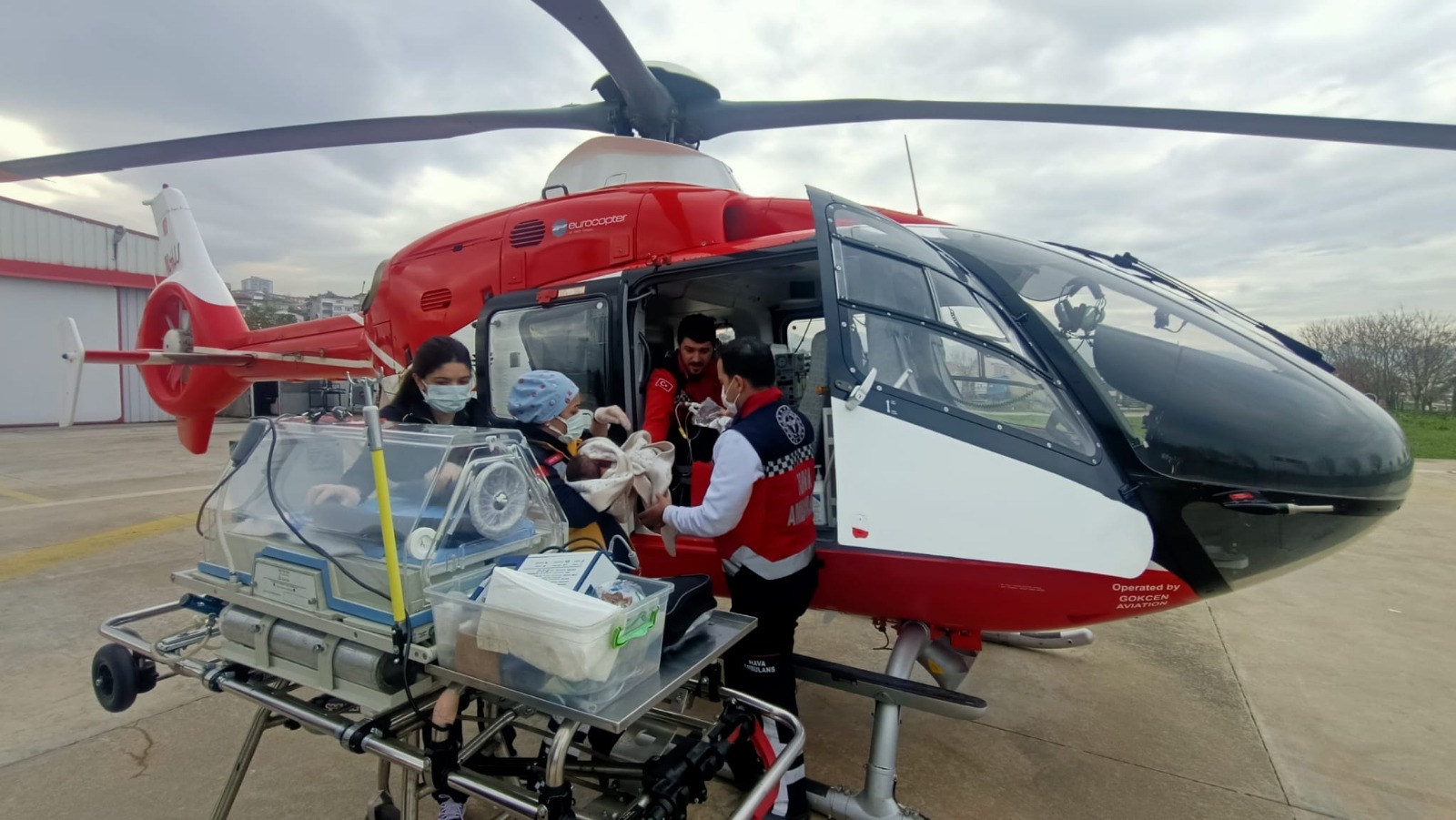 Trabzon’da geçen yıl ambulans helikopterle 298 hasta nakledildi