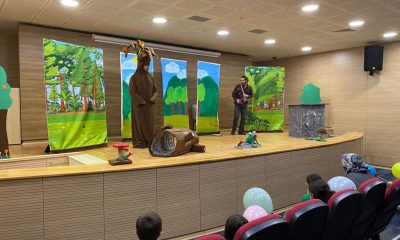 Amasya’da depremzede çocuklar için tiyatro oyunu sahnelendi