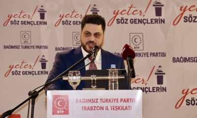 BTP Genel Başkanı Baş, partisinin Trabzon programında konuştu: