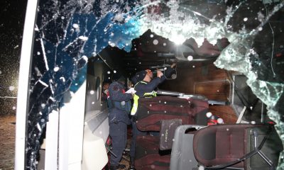 GÜNCELLEME – Tokat’ta yolcu otobüsünün devrilmesi sonucu 1 kişi öldü, 15 kişi yaralandı