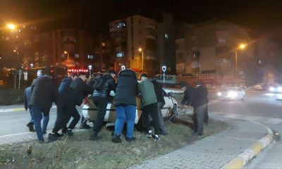 Karabük’te iki otomobilin çarpışması sonucu 1 kişi yaralandı