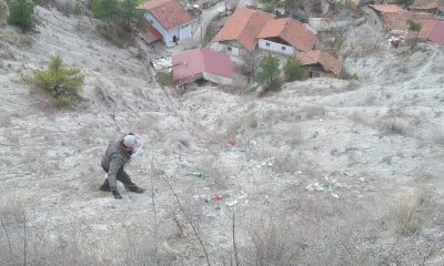 Karabük’te yaşayan gönüllü çevreci, her gün kırsal bölgelerde temizlik yapıyor