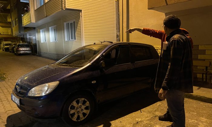 Zonguldak’ta park halindeki otomobile zarar veren şüpheli aranıyor