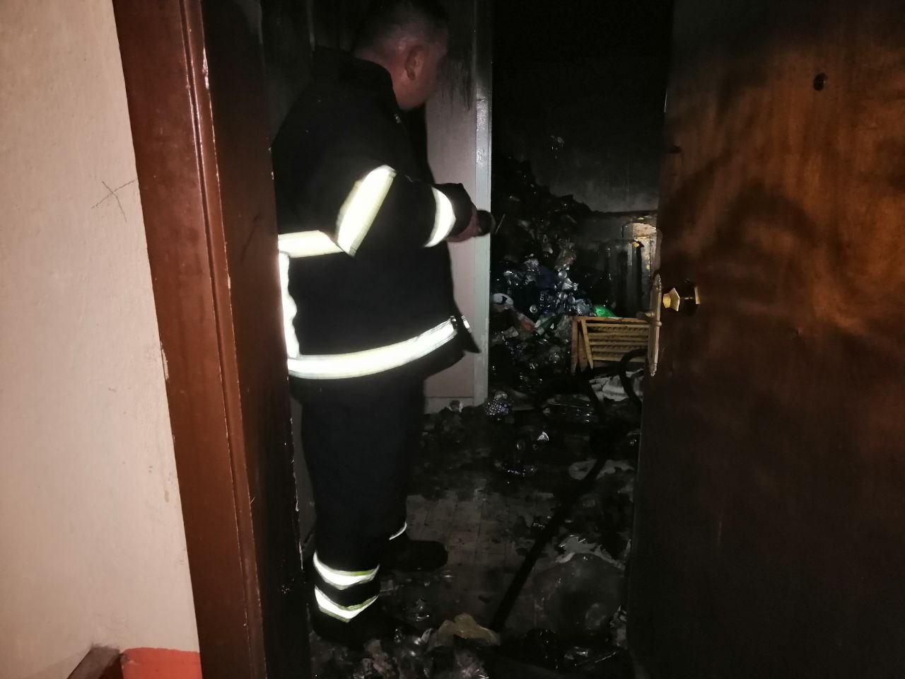 Karabük’te yangın çıkan çöp evde kalan kişi yaralandı