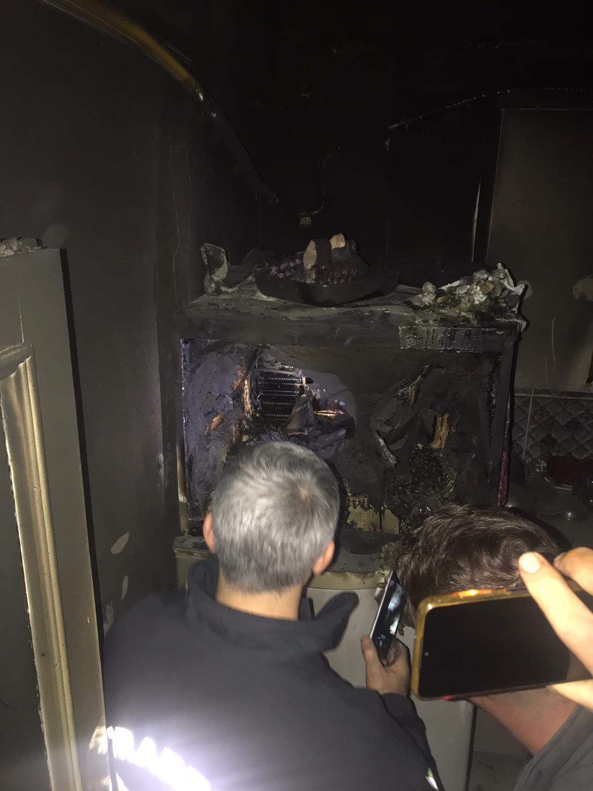 Trabzon’da evde çıkan yangın söndürüldü