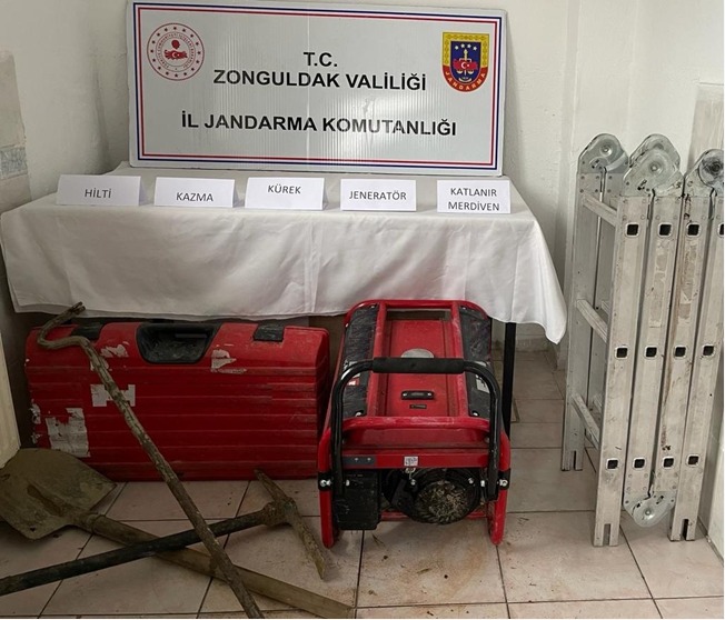 Zonguldak’ta izinsiz kazı yapan 10 kişi suçüstü yakalandı
