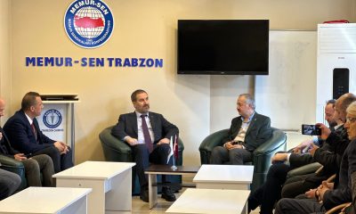 AK Parti Trabzon milletvekili adayı Şen Memur-Sen’i ziyaret etti