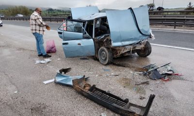 Bolu’da tırla çarpışan otomobildeki 8 kişi yaralandı