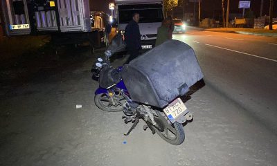 Düzce’de devrilen motosikletin sürücüsü ağır yaralandı