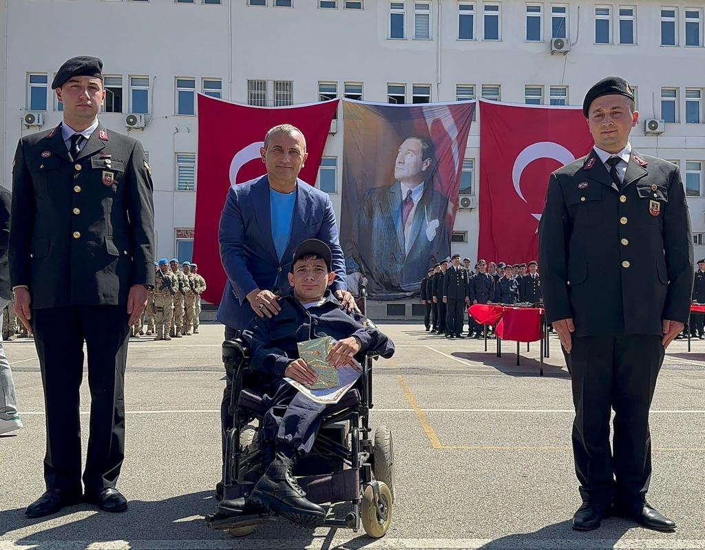 Ordu’da engelliler bir günlük temsili askerlik yaptı
