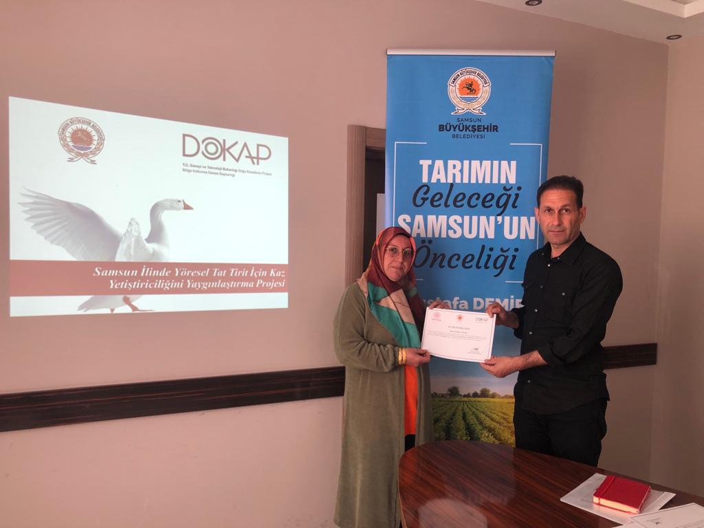 Samsun’da kaz üreticisi kadınlara eğitim desteği