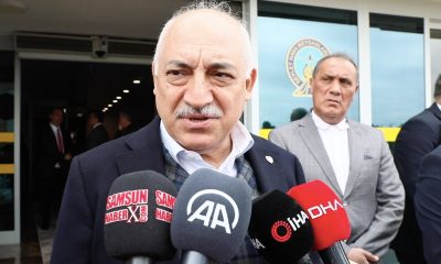 TFF Başkanı Mehmet Büyükekşi, şampiyonluk kutlaması için Samsun’a geldi