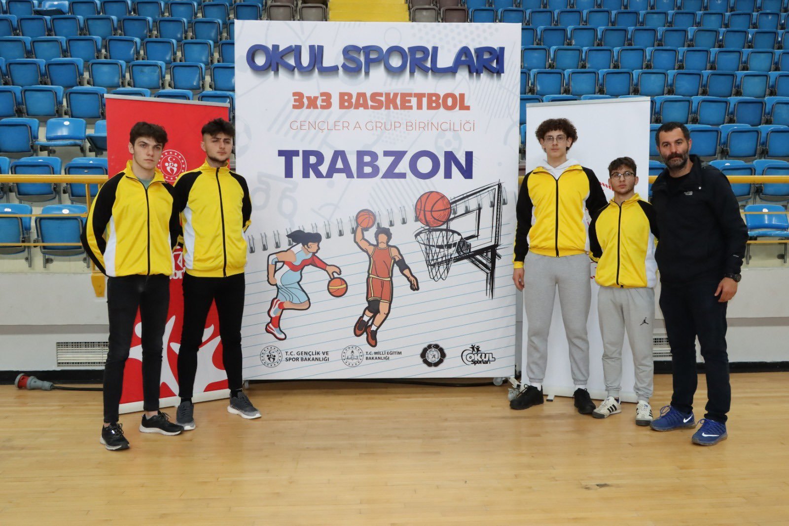 Trabzon’da Okul Sporları 3×3 Basketbol Gençler müsabakaları tamamlandı