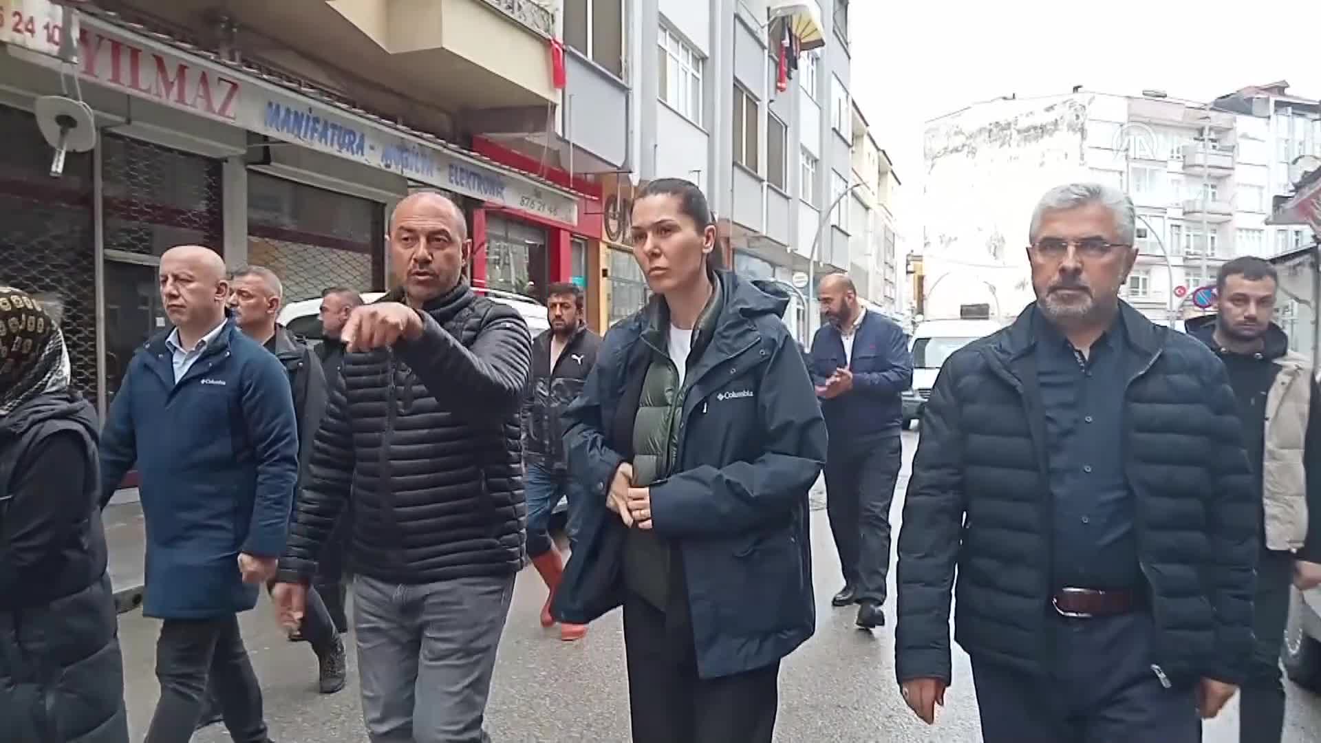 DSİ Genel Müdürü Mehmet Akif Balta taşan Terme Çayı’nda incelemelerde bulundu