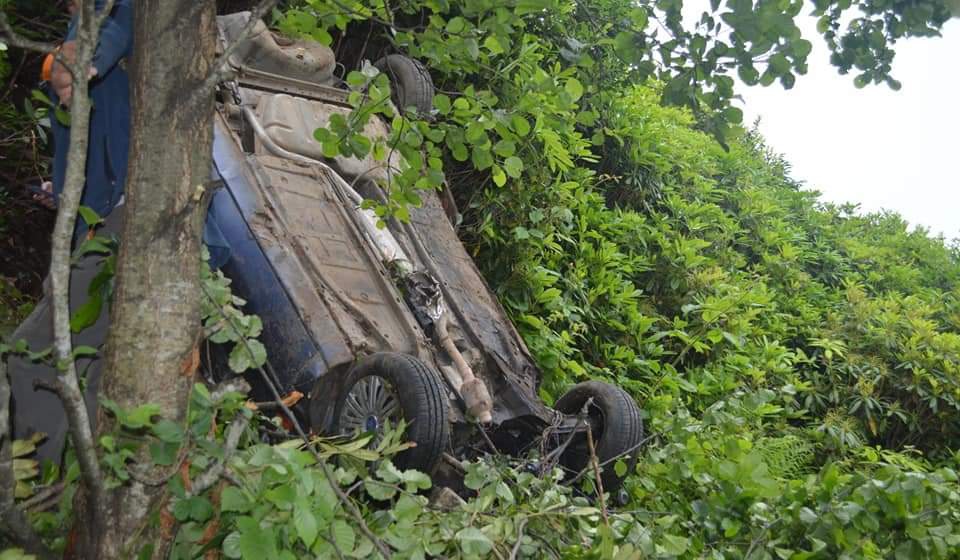 Giresun’da otomobilin şarampole devrildiği kazada 2 kişi öldü