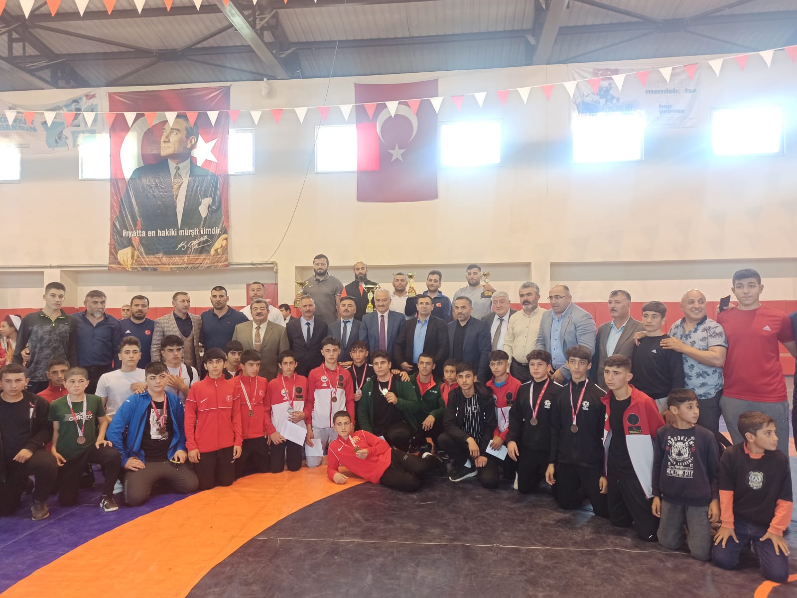 Sulusaray’da Sebastapolis U15 Serbest Güreş Turnuvası düzenlendi