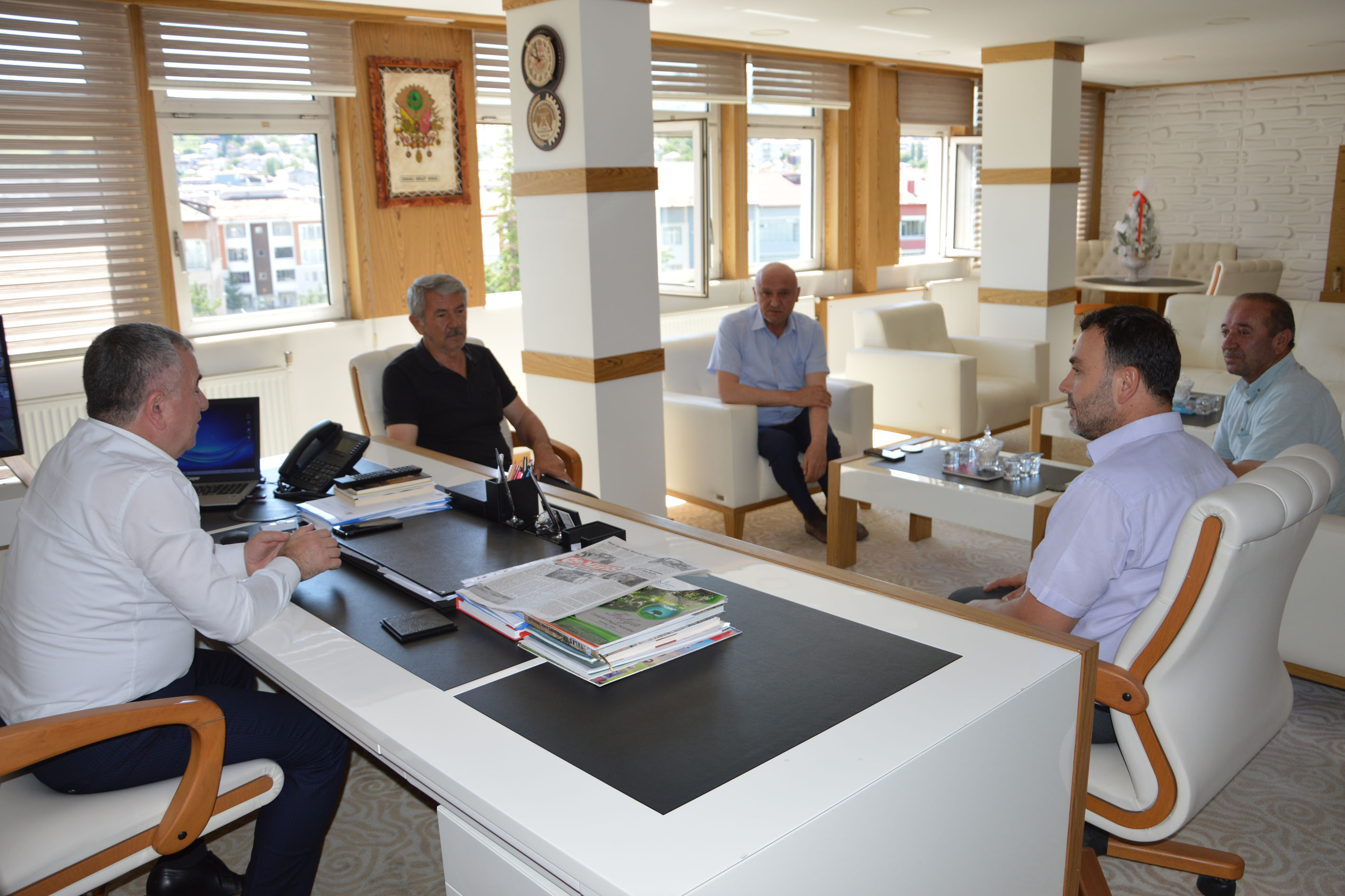 Havza Ziraat Odası yönetiminden Belediye Başkanı Özdemir’e ziyaret