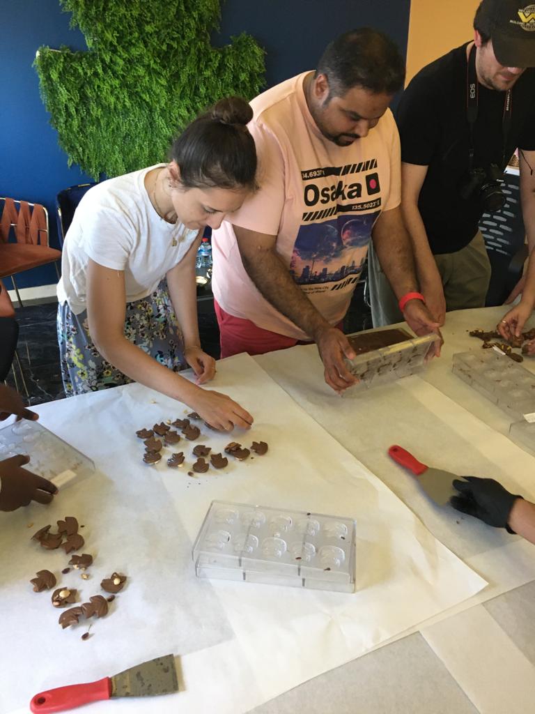 Orta Doğulu turizm yazarları Bolu’da çikolata yaptı