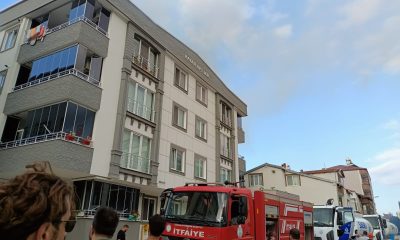 Samsun’da 4 katlı binada çıkan yangın söndürüldü