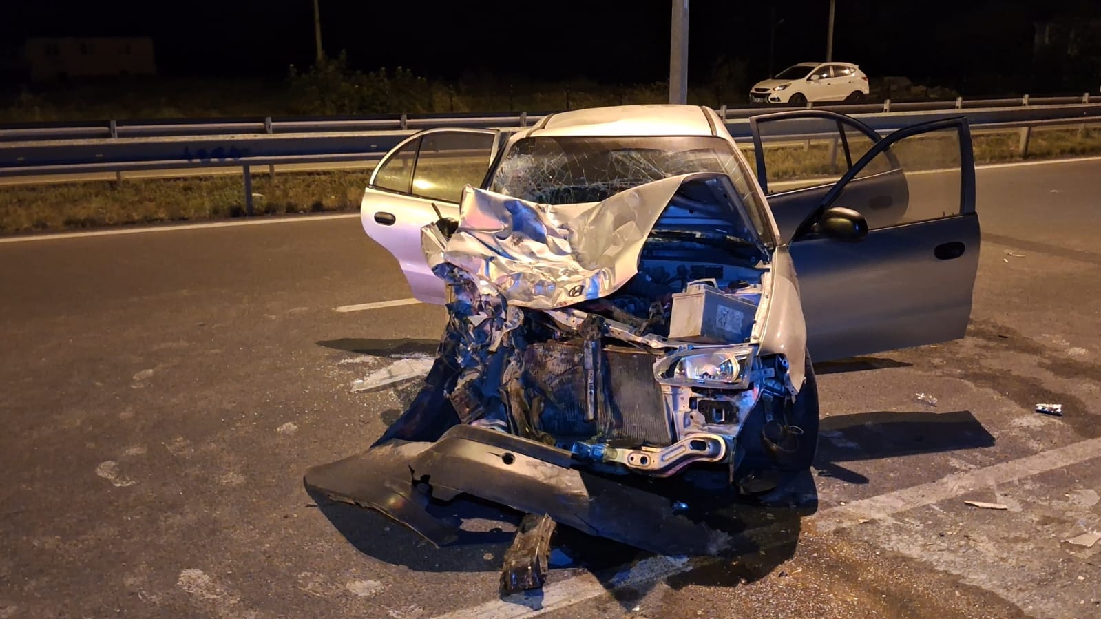 Samsun’da iki otomobilin çarpıştığı kazada 5 kişi yaralandı