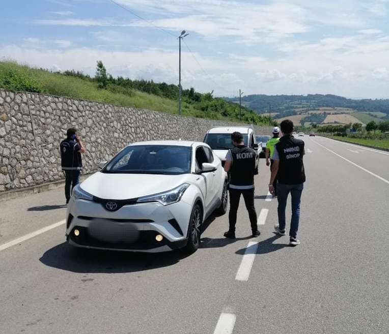 Sinop’ta 7 düzensiz göçmen yakalandı