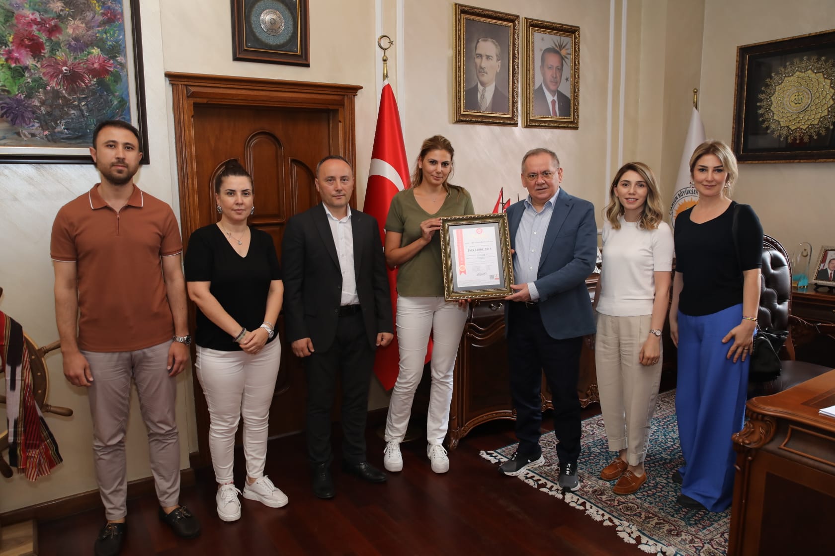 TÜRKAK’tan Samsun Büyükşehir Belediyesine çevre hassasiyeti sertifikası