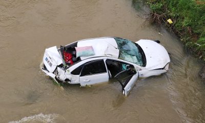 Amasya’da Yeşilırmak’a düşen otomobildeki 5 kişi yaralandı