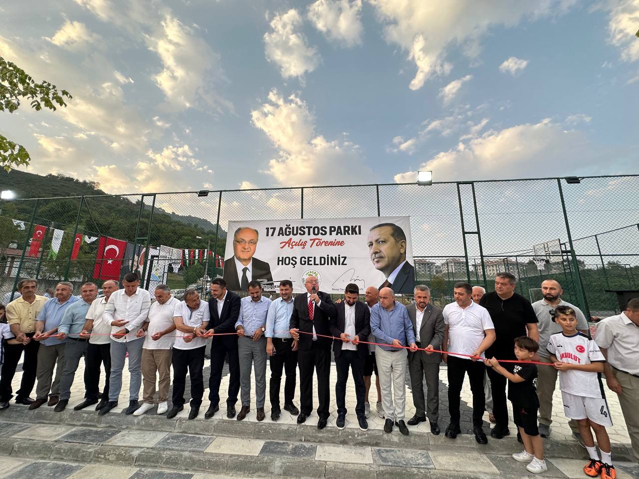 Düzce’de Marmara Depremi’nin yıl dönümünde “17 Ağustos Parkı” açıldı