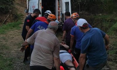Giresun’da yamaçtan yuvarlanan çocuk yaralandı