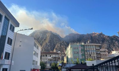 GÜNCELLEME – Amasya’da Harşena Kalesi yakınındaki ormanlık alanda yangın çıktı