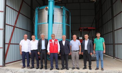 Havza’da kurulan danelik mısır kurutma tesisi incelendi