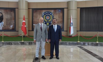 OMÜ Rektörü Ünal, İl Emniyet Müdürü Ahmet Arıbaş’ı ziyaret etti