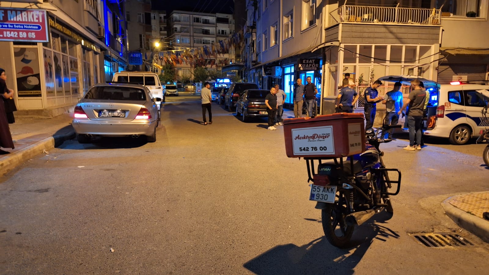 Samsun’da motosikletin çarptığı kadın yaralandı