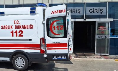 Samsun’da otomobilin çarptığı anne ve çocuğu ağır yaralandı