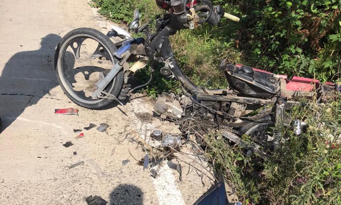 Salıpazarı’nda taksi ile motosikletin çarpışması sonucu 1 kişi yaralandı