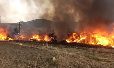 GÜNCELLEME 2 – Kastamonu’da 20 köy evini etkileyen yangın söndürülmeye çalışılıyor