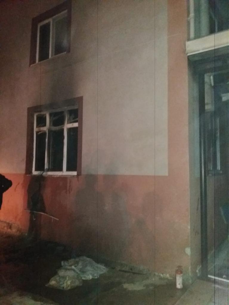 Samsun’da caminin imam odasındaki yangın hasara neden oldu