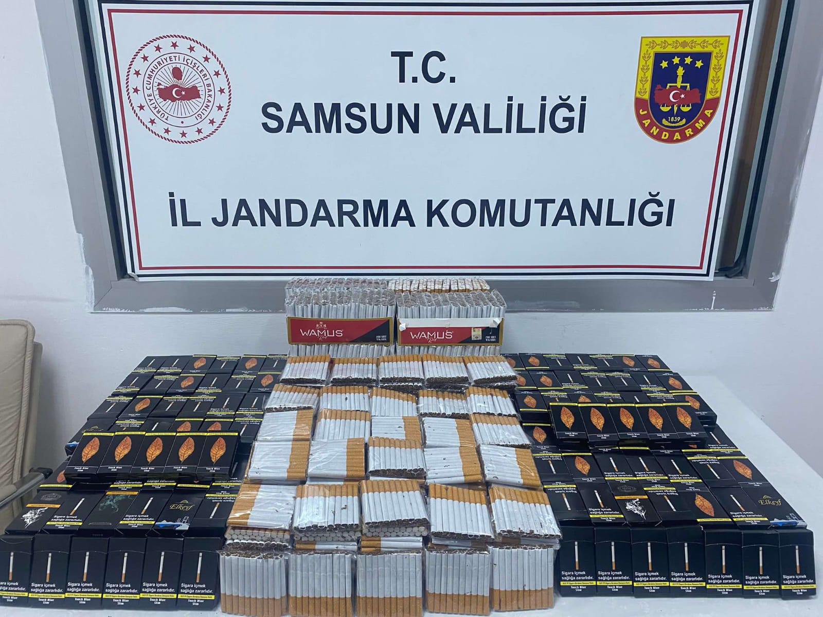 Samsun’da kaçak sigara operasyonlarında 2 zanlı yakalandı