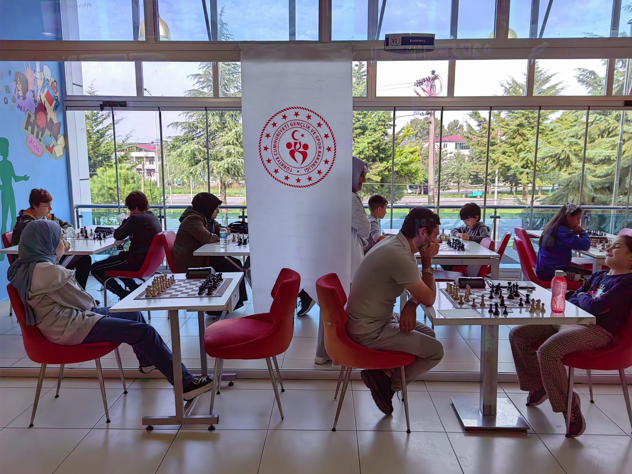 Terme’de 7’den 77’ye Cumhuriyet Kupası Satranç turnuvası düzenlendi