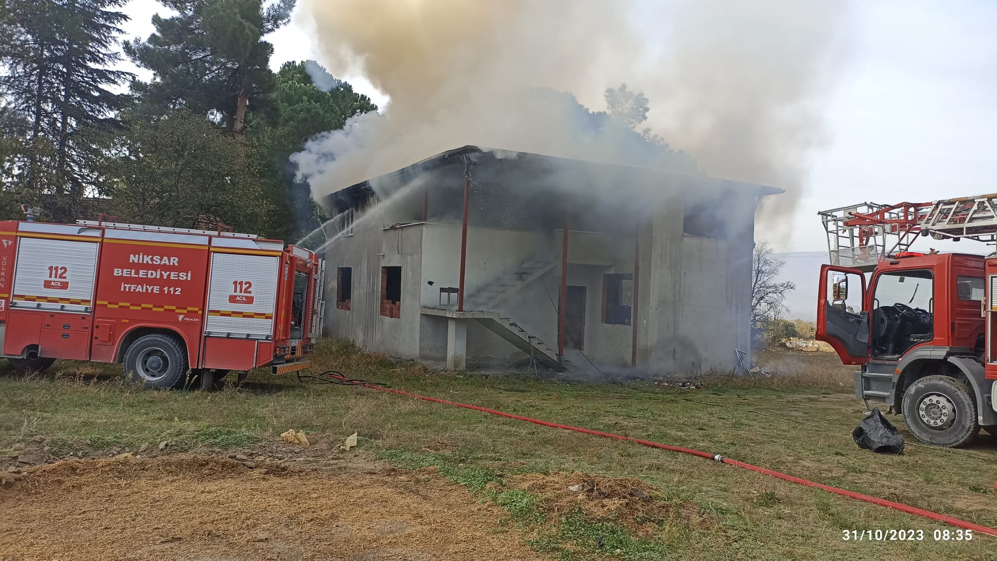 Tokat’ta evde çıkan yangın hasara neden oldu