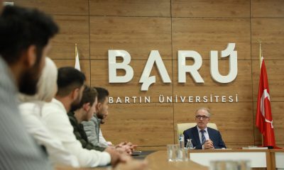 Bartın Üniversitesi Rektörü Prof. Dr. Orhan Uzun, Filistinli öğrencilerle buluştu