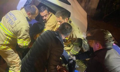 Bartın’da devrilen otomobildeki 1 kişi öldü, 1 kişi yaralandı