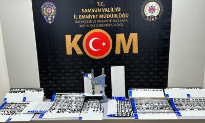 Samsun’da resmi belgede sahtecilik suçundan 2 kişi yakalandı