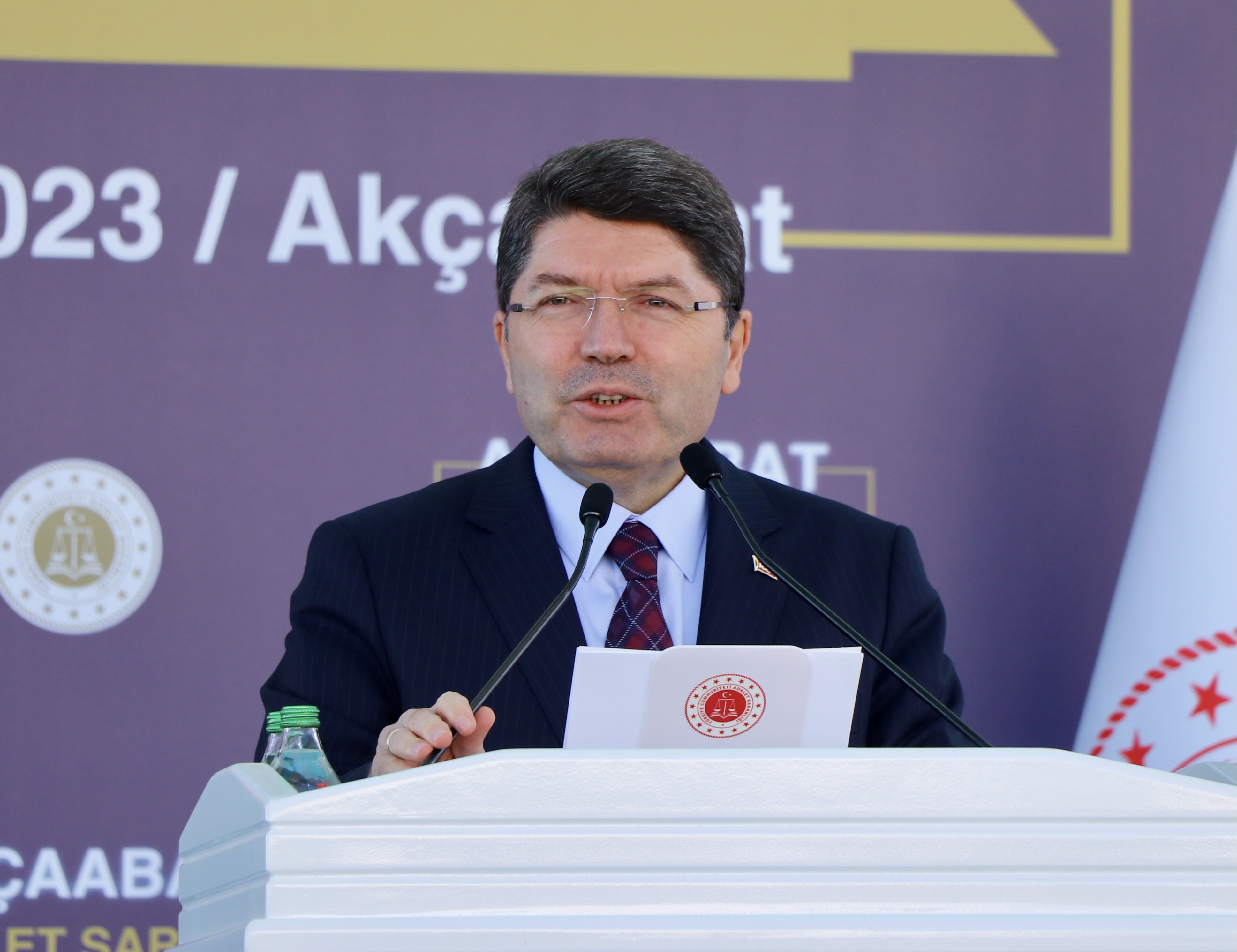 Adalet Bakanı Tunç, Akçaabat Adalet Sarayı’nın temel atma töreninde konuştu: