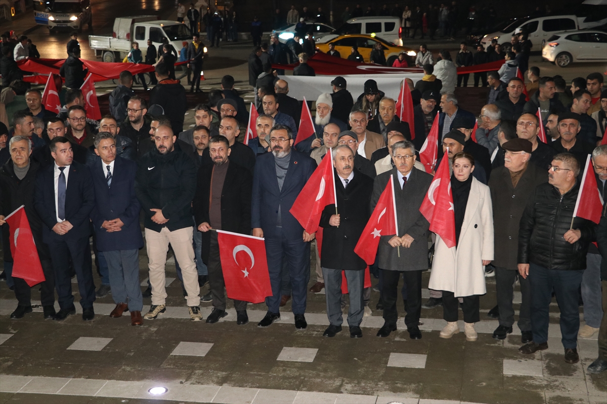 Amasya’da terör örgütü PKK’ya tepki