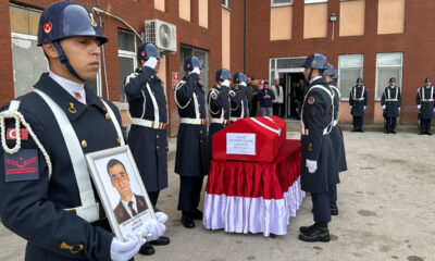 Bolu’da trafik kazası sonrası hastanede hayatını kaybeden jandarma personeli için tören yapıldı