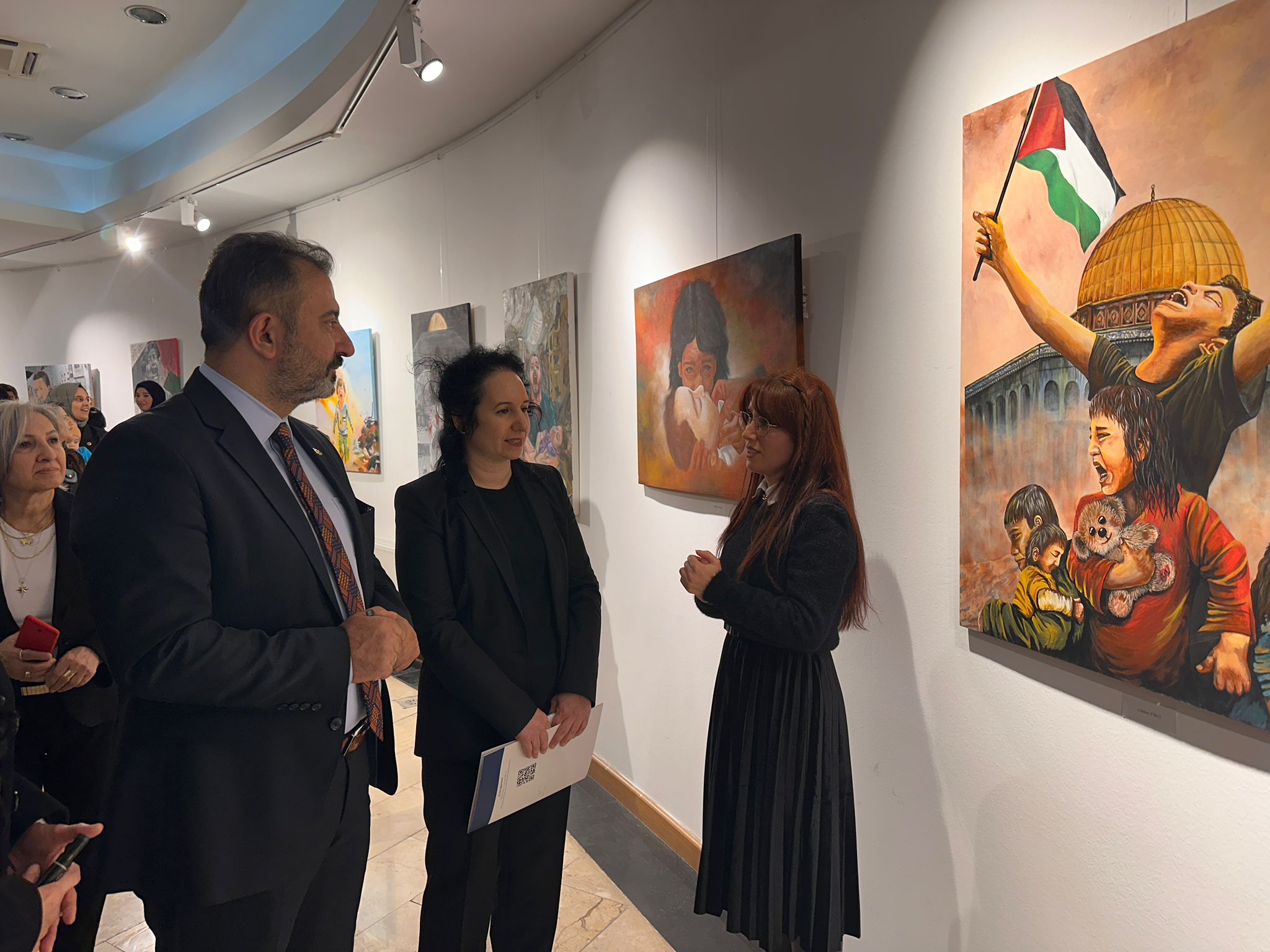 Çorum’da Gazze temalı resim sergisi açıldı