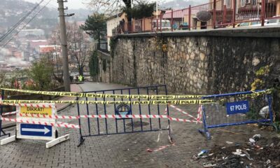 Zonguldak’ta heyelanda bir bölümü çöken yol trafiğe kapatıldı